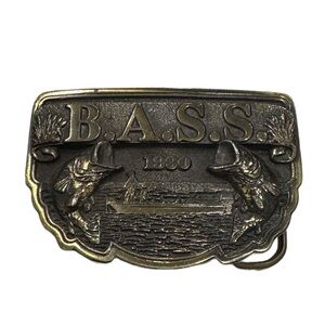 B.A.S.S. 1990 Belt Buckle Vintage